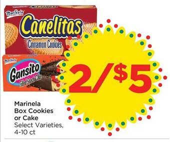 Food 4 Less Marinela box cookies or cake offer