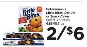 Food 4 Less Entenmann's little bites, donuts or snack cakes offer