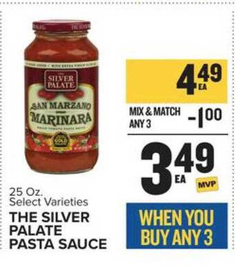 Food Lion The silver palate pasta sauce offer