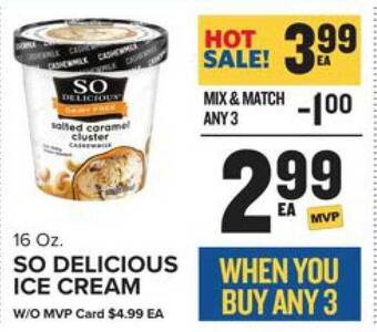 Food Lion So delicious ice cream offer