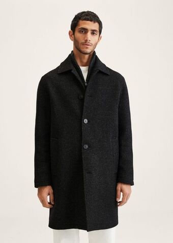 Mango Recycled wool oversize coat offer