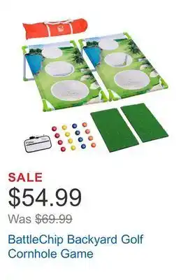 Costco Battlechip backyard golf cornhole game offer