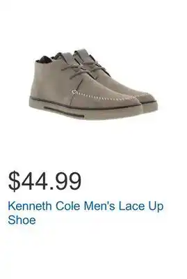 Costco Kenneth cole men's lace up shoe offer