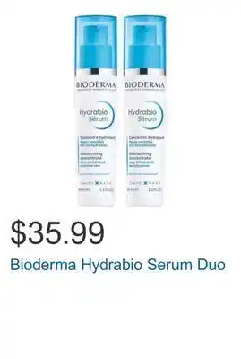 Costco Bioderma hydrabio serum duo offer