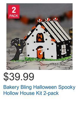 Costco Bakery bling halloween spooky hollow house kit 2-pack offer