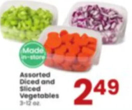 Albertsons Assorted Diced And Sliced Vegetables offer
