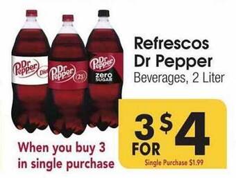 Cardenas Refrescos dr pepper offer