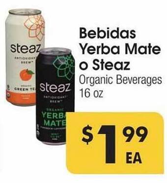 Cardenas Bebidas yerba mate o steaz offer