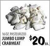 Karns Jumbo lump crabmeat offer