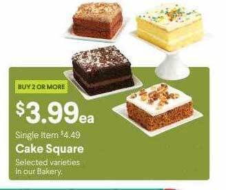 Nob Hill Cake square offer