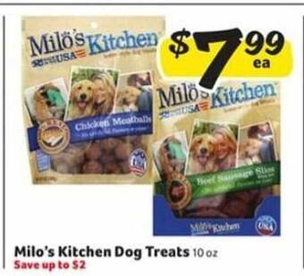 Winn Dixie Milo's kitchen dog treats offer