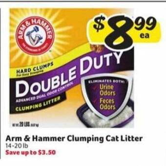 Winn Dixie Arm & hammer clumping cat litter offer