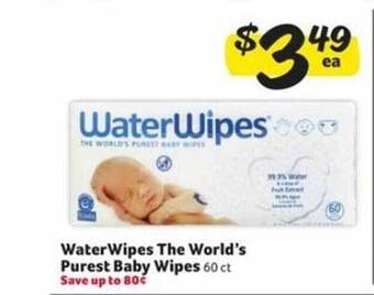 Winn Dixie Waterwipes the world's purest baby wipes offer