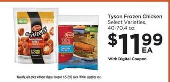 Food 4 Less Tyson frozen chicken offer
