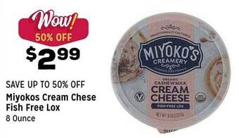 Grocery Outlet Miyokos cream cheese fish free lox offer