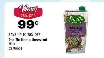 Grocery Outlet Pacific hemp unswtnd milk offer
