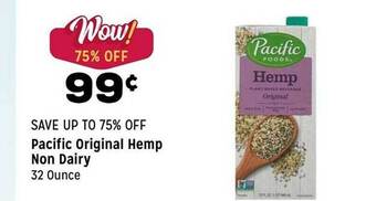Grocery Outlet Pacific original hemp non dairy offer