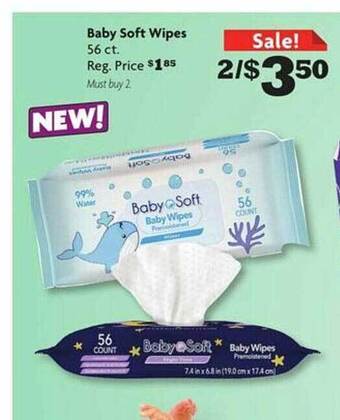 Family Dollar Baby soft wipes offer