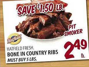 Karns Bone in country ribs offer