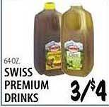 Karns Swiss premium drinks offer