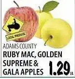 Karns Ruby mac golden supreme & gala apples offer