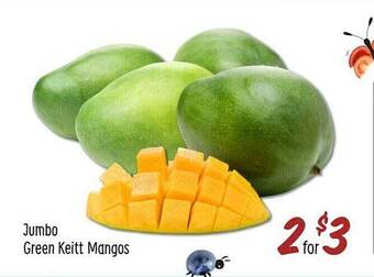 Sprouts Farmers Market Jumbo green keitt mangos offer