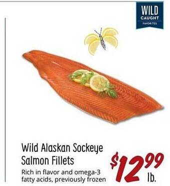 Sprouts Farmers Market Wild alaskan sockeye salmon fillets offer