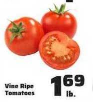 County Market Vine ripe tomatoes offer