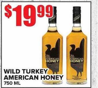 Price Cutter Wild turkey american honey offer
