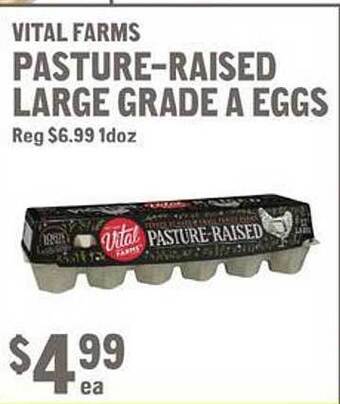 New Seasons Market Vital farms pasture-raised large grade a eggs offer