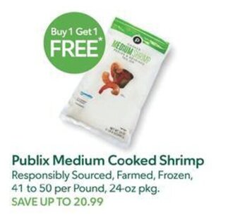 Publix Publix Medium Cooked Shrimp offer