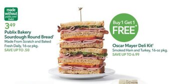 Publix Publix Bakery Sourdough Round Bread offer