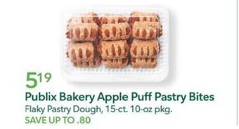 Publix Publix Bakery Apple Puff Pastry Bites offer