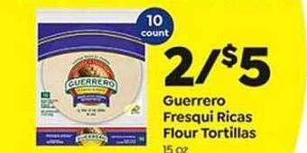 Weis Markets Guerrero fresqui ricas flour tortillas offer
