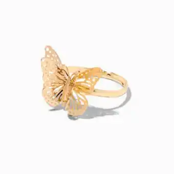 Claire's Gold 3d butterfly ring offer