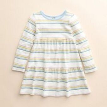 Kohl's Baby & toddler girl little co. by lauren conrad organic long-sleeve tiered dress offer