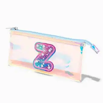 Claire's Holographic initial pencil case - z offer