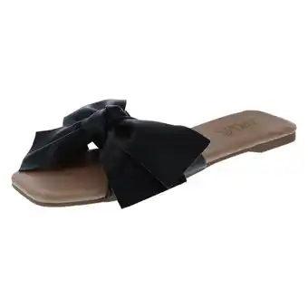 Payless Brash womens rudolph bow slide flat sandal offer