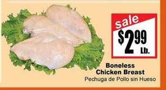 Rancho Markets Boneless chicken breast offer