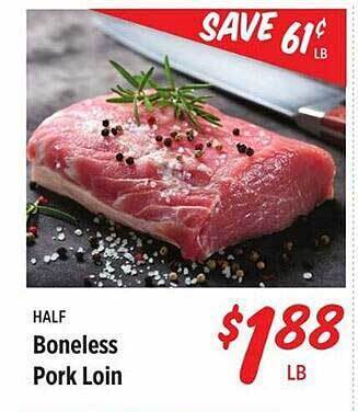 Rouses Half boneless pork loin offer