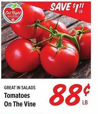 Rouses Tomatoes on the vine offer