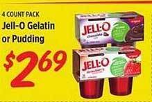 Rouses Jell-o gelatin or pudding offer