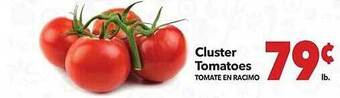 Vallarta Supermarkets Cluster tomatoes offer