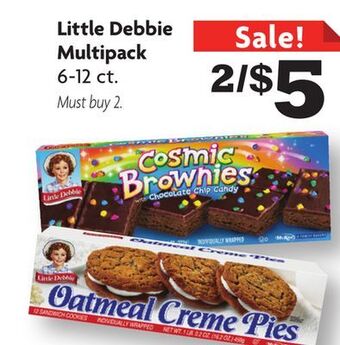 Family Dollar Little debbie multipack offer