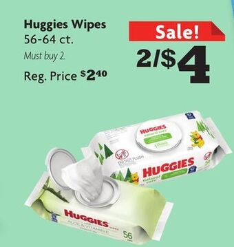 Family Dollar Huggies wipes offer