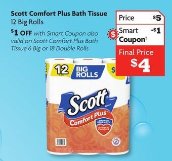 Family Dollar Scott comfort plus bath tissue offer
