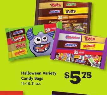 Family Dollar Halloween variety candy bags offer