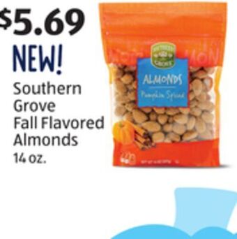 Aldi Southern grove fall flavored almonds offer