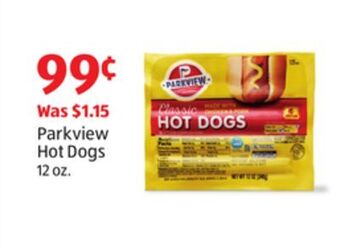 Aldi Parkview hot dogs offer