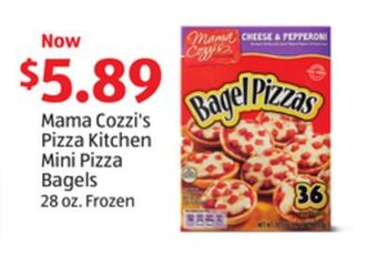 Aldi Mama cozzi's pizza kitchen mini pizza bagels offer